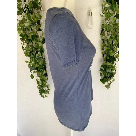 Nike Astros Houston Baseball Gray White & Orange V Neck T Shirt Women's SZ Small - Picture 7 of 10